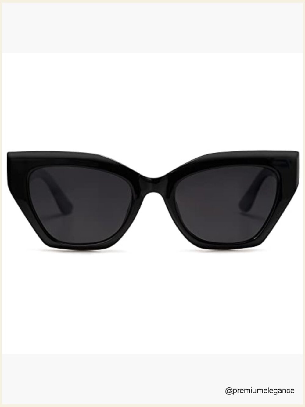 Square Cat Eye Polarized Sunglasses Retro Classic Vintage Trendy Shades - Picture 3 of 7